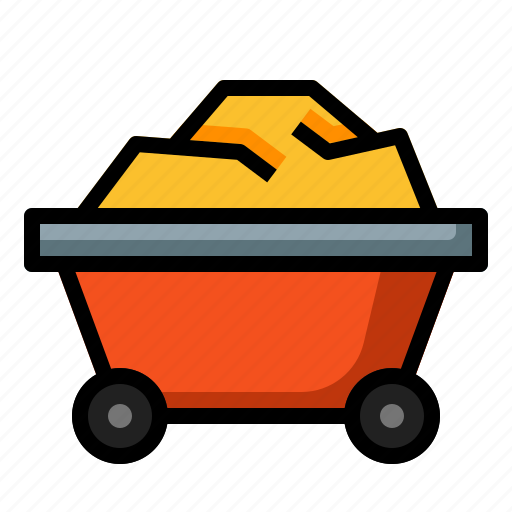 Minning, cart, production, factory, industrial, industry, engineering icon - Download on Iconfinder