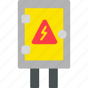 electrical, panel, ox, electric, electrician, electricity, electrification, icon