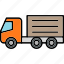 cargo, truck, delivery, shipping, transport, vehicle, icon 