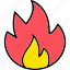 fire, hot, burn, flame, torch, icon 
