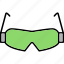safety, goggles, glasses, icon 