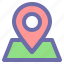 gps, location, map, pin, push 