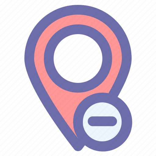 Gps, location, map, minus, pin icon - Download on Iconfinder
