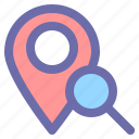 gps, location, map, pin, search
