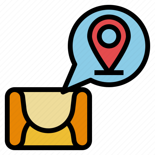 Communications, email, location, mailmap, messages, pin icon - Download on Iconfinder