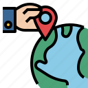 finger, hand, location, maps, pin, placeholder, position