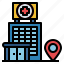 building, clinic, hospital, location, map, medical, pin 