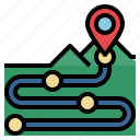 location, map, mount, mountain, pin, point