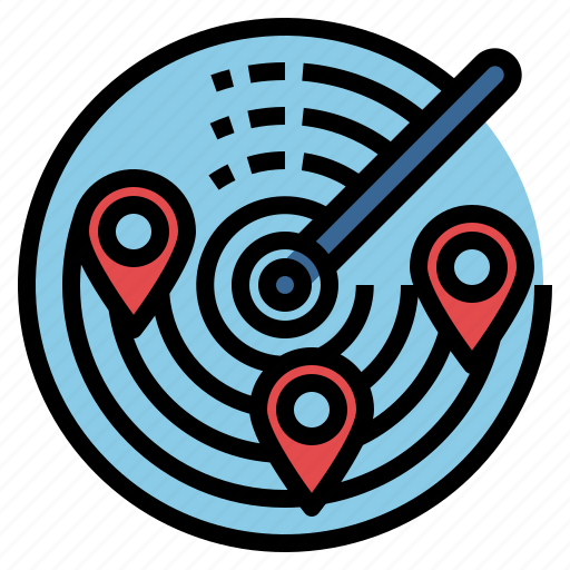 Area, location, maps, pin, positional, radar, technology icon - Download on Iconfinder