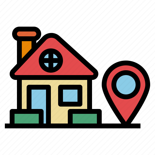 Estate, home, house, location, map, pin, real icon - Download on Iconfinder