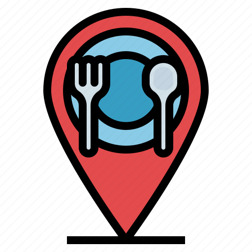Cup, food, location, lunch, map, restaurant icon - Download on Iconfinder