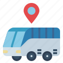 bus, location, map, pin, road, transport, transportation
