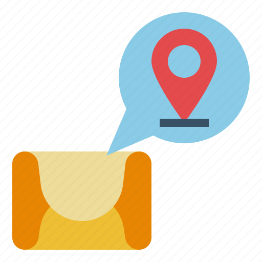 Communications, email, location, mailmap, messages, pin icon - Download on Iconfinder