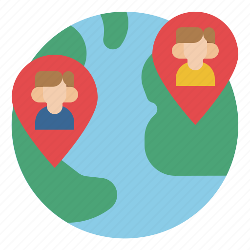 Friend, gps, location, maps, pin, placeholder, world icon - Download on Iconfinder