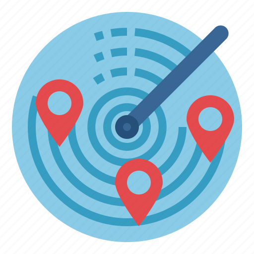 Location, maps, pin, place, positional, radar, technology icon - Download on Iconfinder