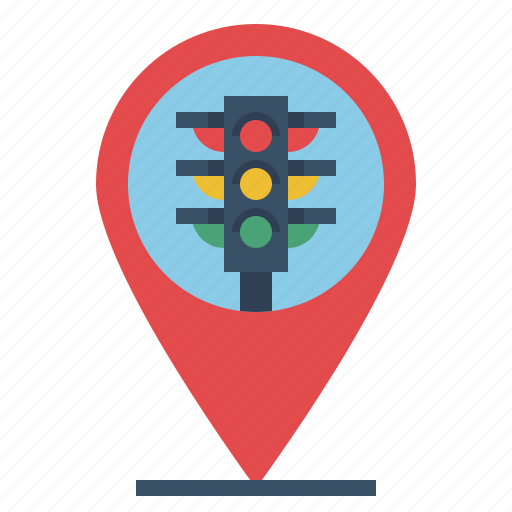 Drive, light, location, map, pin, road, traffic icon - Download on Iconfinder
