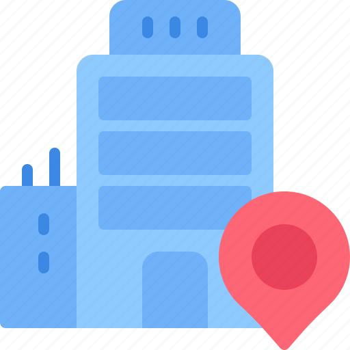 Building, location, placeholder, pin, map icon - Download on Iconfinder