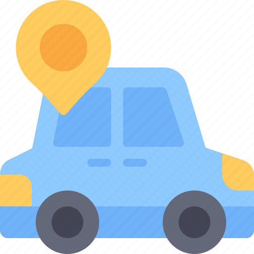 Transportation, automobile, sharing, pin, location icon - Download on Iconfinder