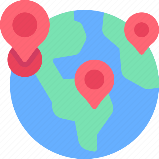 World, global, pin, earth, location icon - Download on Iconfinder