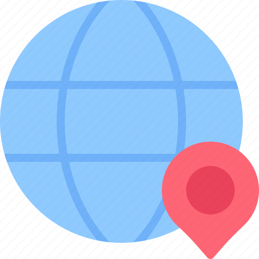 World, map, pin, earth, location icon - Download on Iconfinder