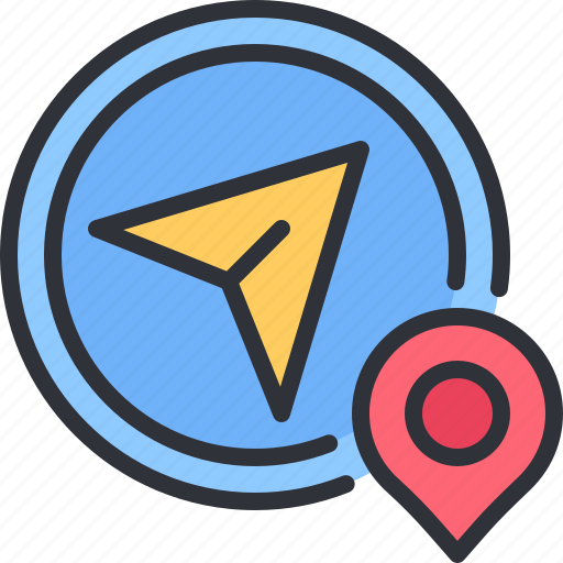 Compass, gps, pin, navigation, cursor icon - Download on Iconfinder
