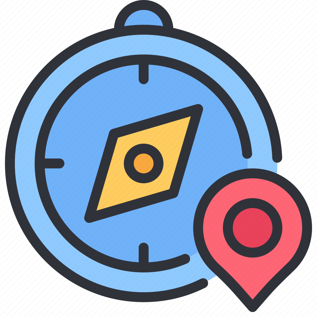 Compass, tool, map, marker, gps, pin icon - Download on Iconfinder