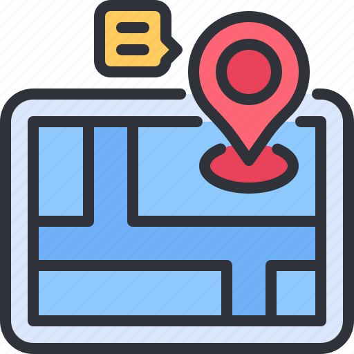 Navigation, pin, location, gps, monitor icon - Download on Iconfinder