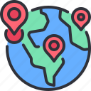 world, global, pin, earth, location