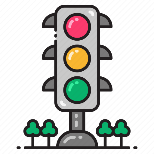 Map, filled, trafficlight icon - Download on Iconfinder