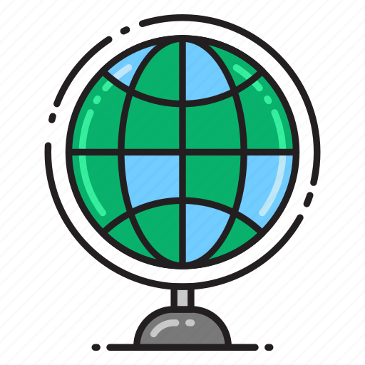 Map, naviation, filled, globe icon - Download on Iconfinder
