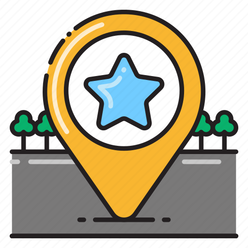 Map, naviation, filled, rating icon - Download on Iconfinder