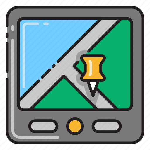 Map, naviation, filled, pin icon - Download on Iconfinder