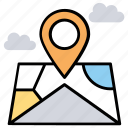 gps, location pin, location pointer, map, navigation
