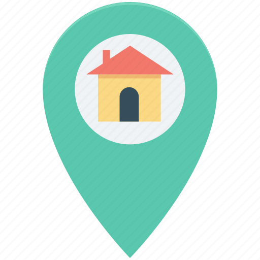 Gps, home, house location, map location, navigation icon - Download on Iconfinder
