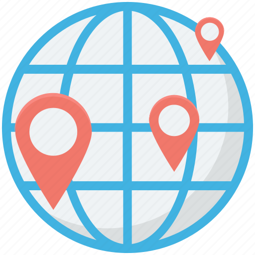 Global location, gps, map pointer, navigation, world map icon - Download on Iconfinder