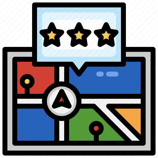 Review, customer, satisfaction, feedback, rating, map icon - Download on Iconfinder