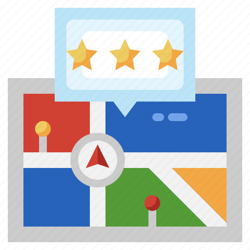Review, customer, satisfaction, feedback, rating, map icon - Download on Iconfinder