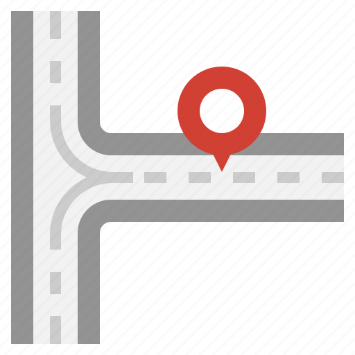Roads, placeholder, pin, location, transportation icon - Download on Iconfinder