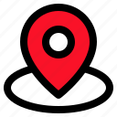 location, map, navigation, marking, direction