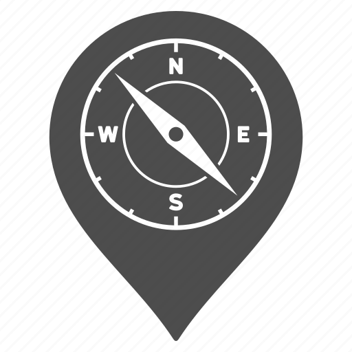 Compass, direction, gps location, map marker, navigation, pin, pointer icon - Download on Iconfinder