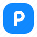 parking, park, lot, p