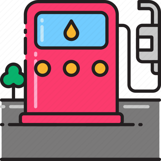 Gas, station, fuel, gasoline, oil, petrol, pump icon - Download on Iconfinder