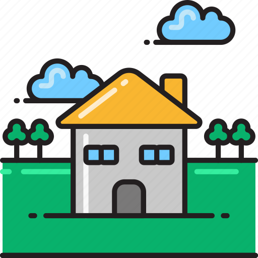 Home, building, estate, house, household, property, real icon - Download on Iconfinder