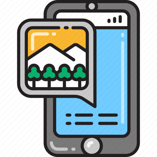 Chat, map, image, message, messaging, photo, picture icon - Download on Iconfinder
