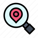 location, map, research, search