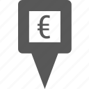currency, euro, location, marker, pin, place, pointer