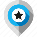 add, award, favorite, location pointer, map pin, navigation marker, star