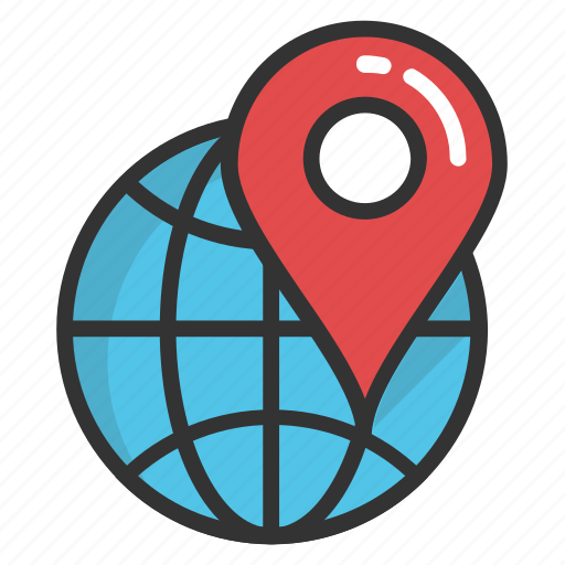 Global navigation, global positioning system, globe and pointer, gps navigation icon - Download on Iconfinder