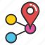 gps mappin, interface menu tool, location mark, share site map, web button 