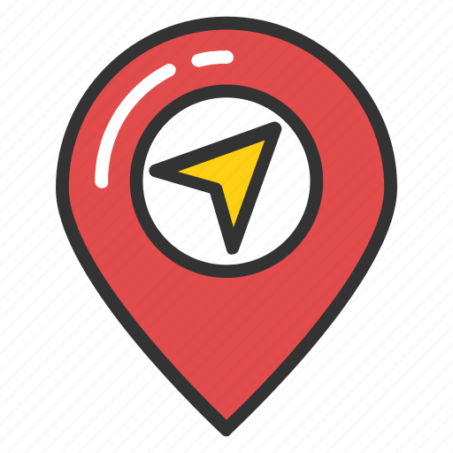 Gps, location pin, location pointer, map, navigation icon - Download on Iconfinder